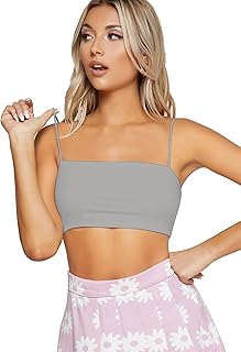 aahwan Women's & Girls Solid Basic Cropped Padded Slim Fit Cami Top-picture-28