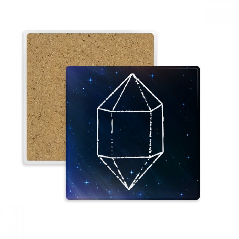 Porte-absorbant pierre bleu sky au design étoile crystal pour une table élégante