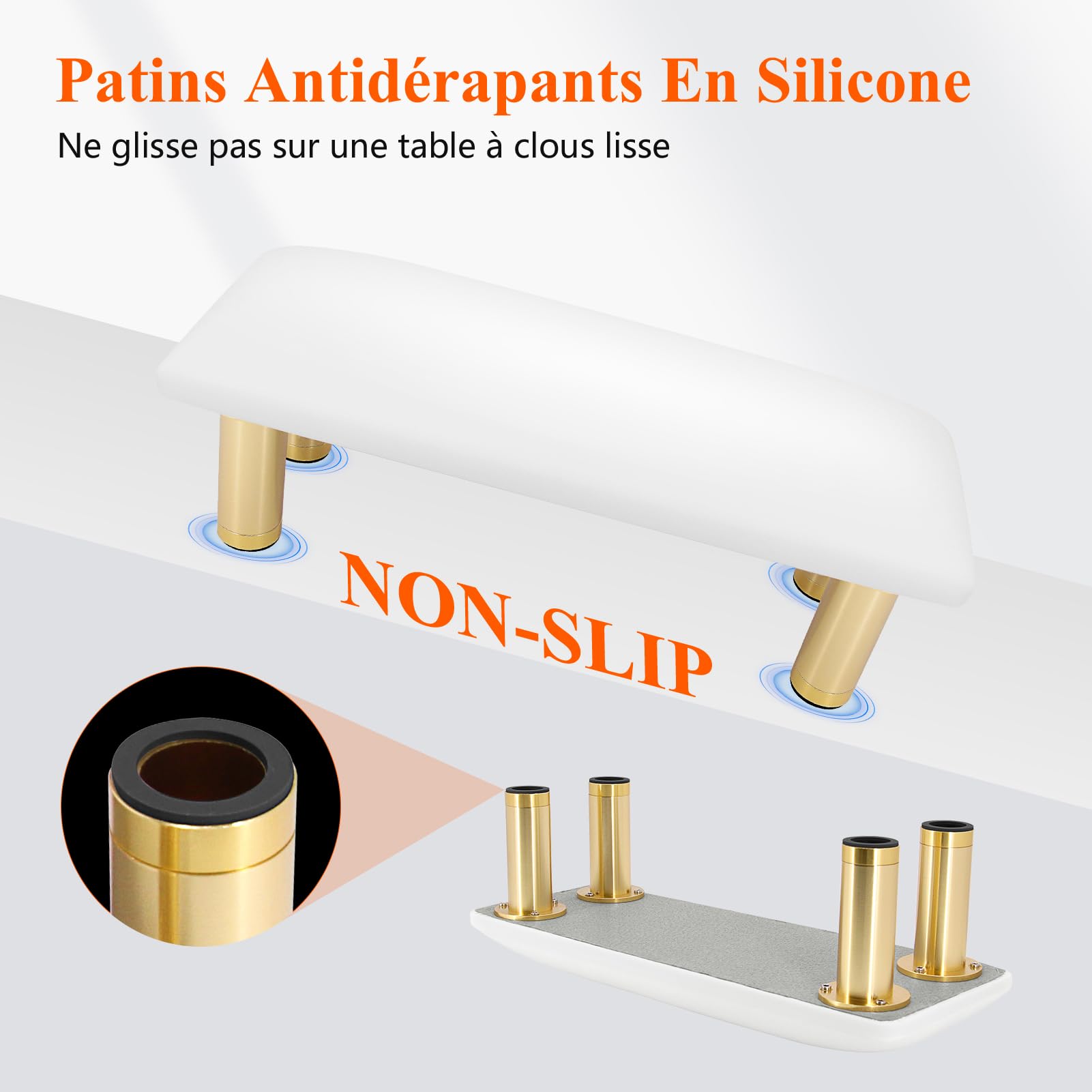 Repose Main Manucure, Réglable en Hauteur Repose Main Ongle, Professionnel Oreiller à main pour Repose-bras à Ongles, Coussin Manucure Coussins Repose-Main Pour Manucure Femmes Filles, HR601