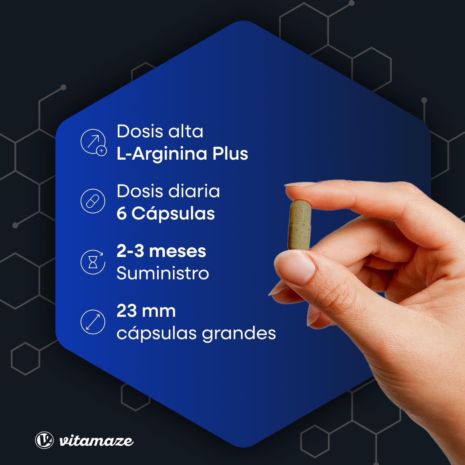 L Arginina 4500mg con Ácido Fólico, Selenio, Piperina y Vitaminas B6, B12, 360 Cápsulas de L-Arginina Pura para Rendimiento Físico, Sin Aditivos Innecesarios, Calidad Alemana