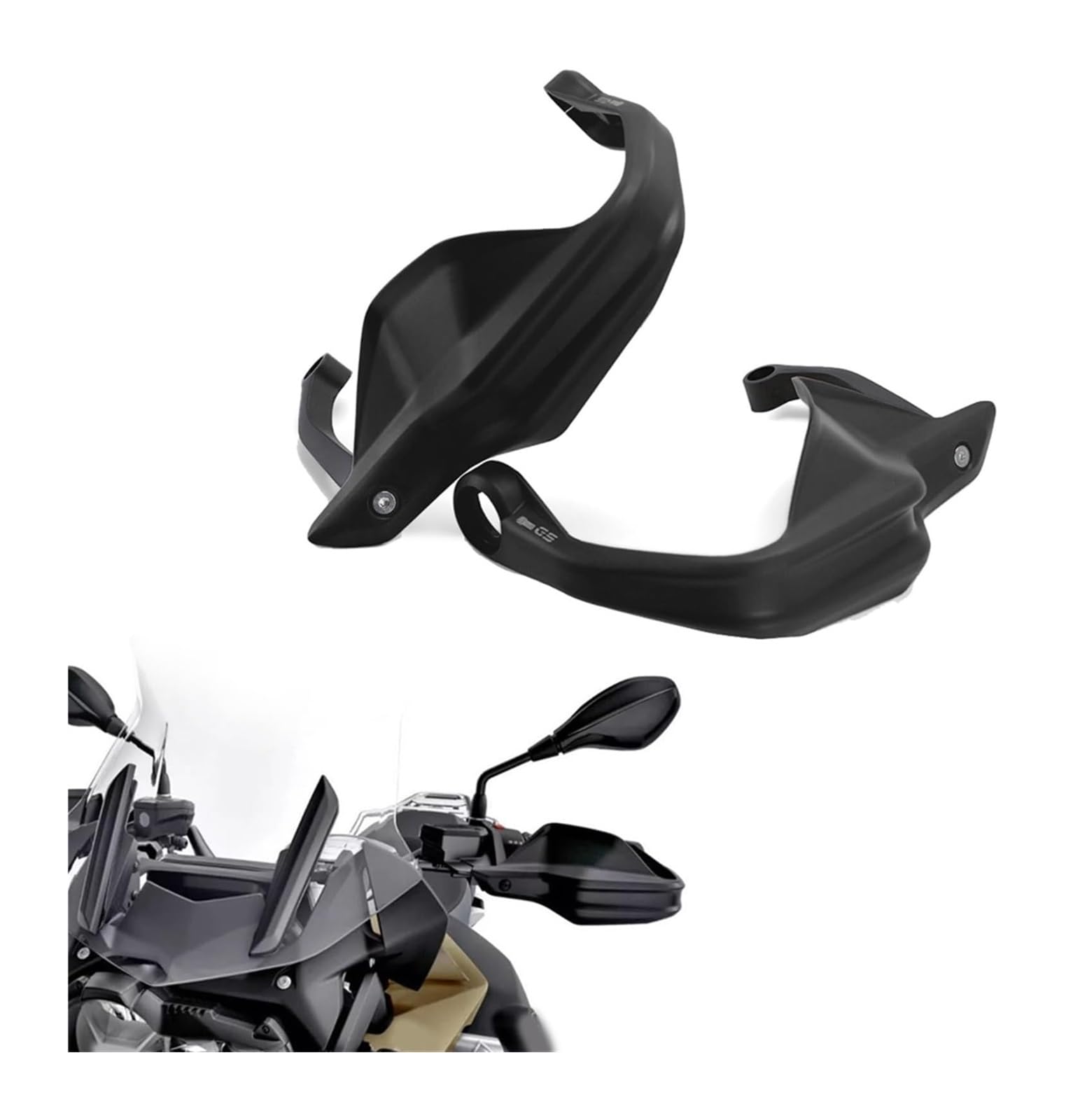 Motorrad Handprotektoren Für B&MW S1000XR S 1000XR S1000 XR 2014-2023 Handprotektoren Schutz Motorradlenker Handschutz Schild Handprotektoren Schutz Lenkerschutz(Schwarz)