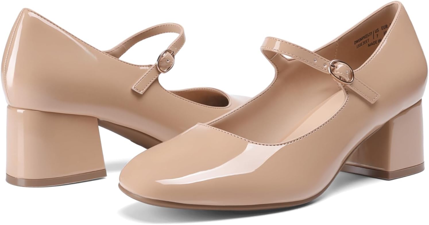 DREAM PAIRS Women's Mary Jane Shoes Chunky Block Short Heels 2.17", Closed Round Toe Vintage Wedding Shoes, Comfort Dress Pump Shoes for Daily Life - Image 4