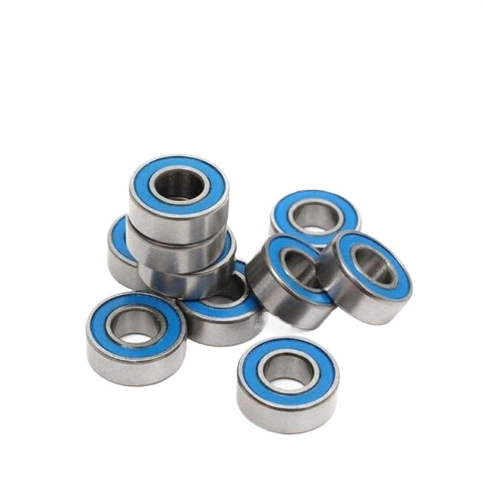 Gqnblvhzupdm Mr83-2Rs 3X8x3mm Industrial Shaft Bearings, Mr83rs Bearing Abec-7 (10Pcs) 3X8x3 Mm Miniature Mr83-2Rs Ru Ball Bearings Blue Sealed For Axial Scx10(50Pcs)