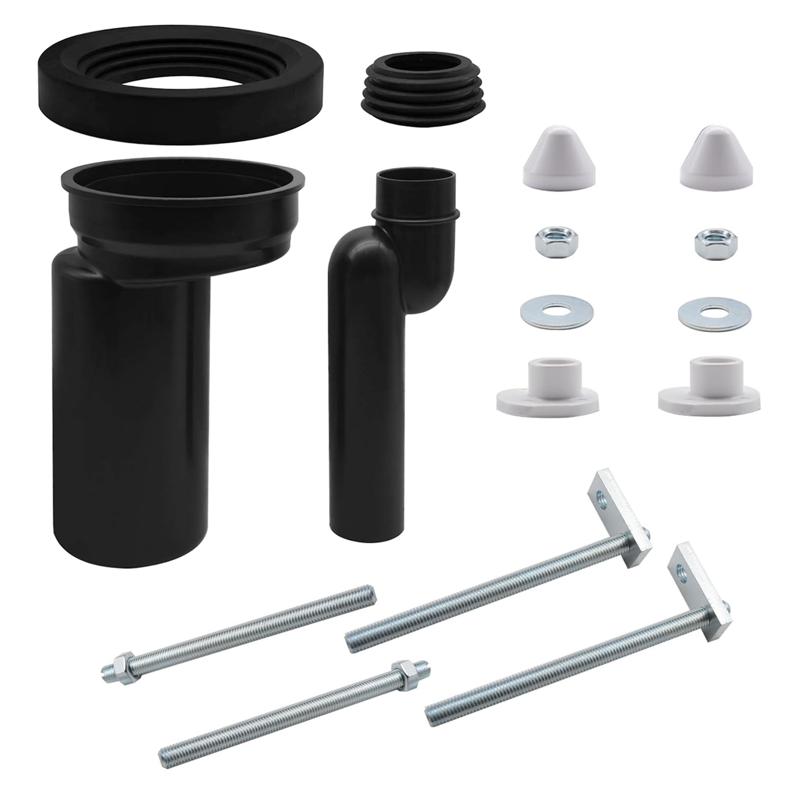 Kit de Conexión para WC Suspendido – Compatible con Geberit 405.116.00.1, Kit de Conexión para WC, con Material de Fijación, Tubo de Conexión para WC.