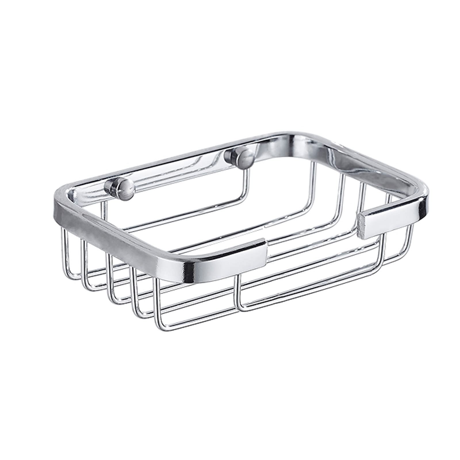Jabonera La jabonera con Gancho Adhesivo de Aluminio Space es Duradera y no se oxida fácilmente. Adecuada para baño y Cocina.