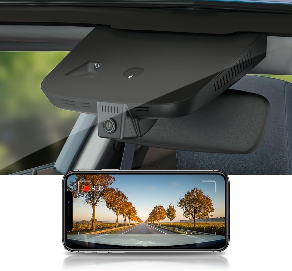 Fitcamx Dashcam 4K Convient pour Mercedes-Benz Sprinter Van 2019-2025 (HD2-D1160), OEM Caméra Embarquée Voiture, 2160P UHD Video WiFi, G-Capteur, Enregistrement en Boucle, WDR, Plug&Play, Carte 64Go