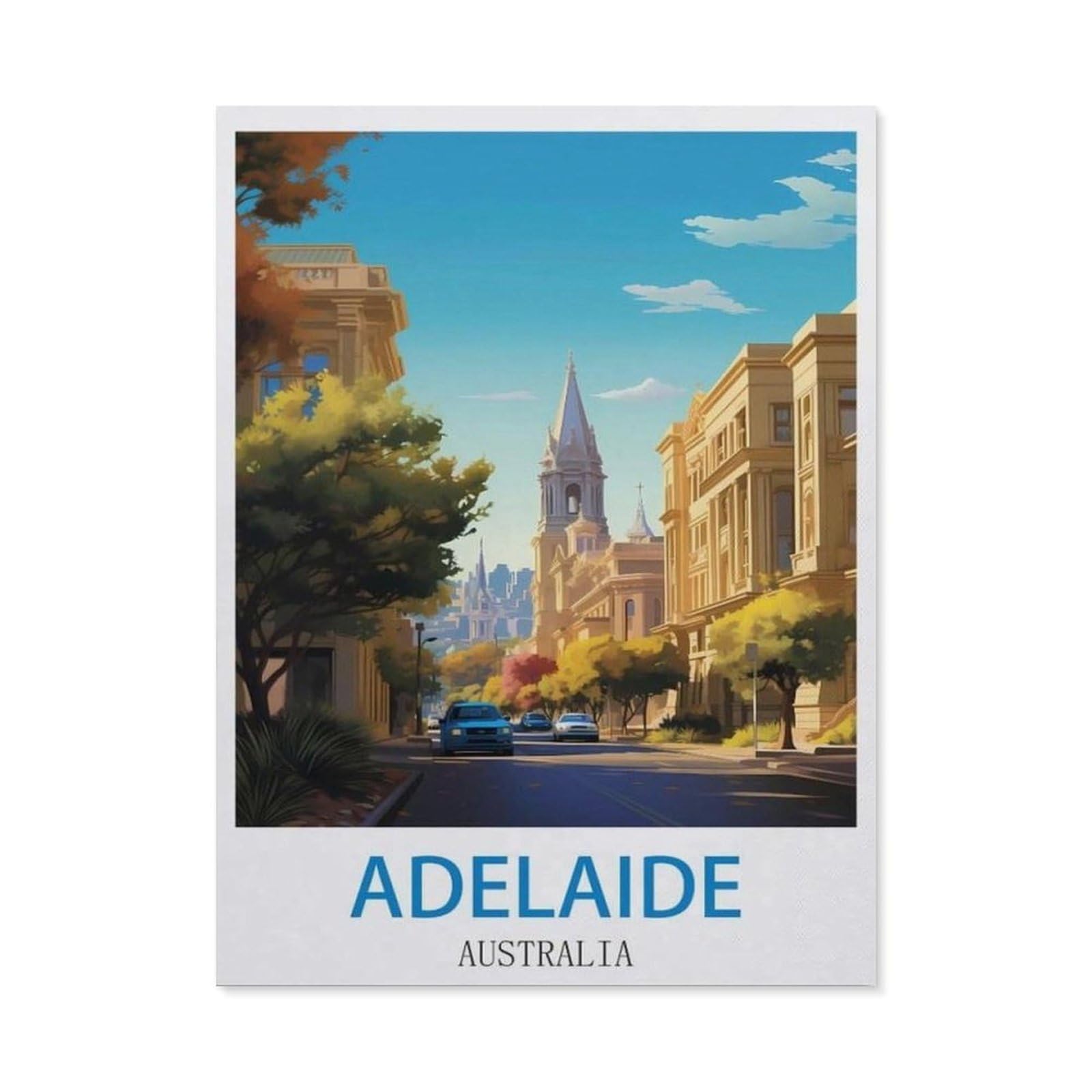 BEAYODKP 5D DIY Diamond Painting kit，Adelaide Australia（30 x 40 cm）