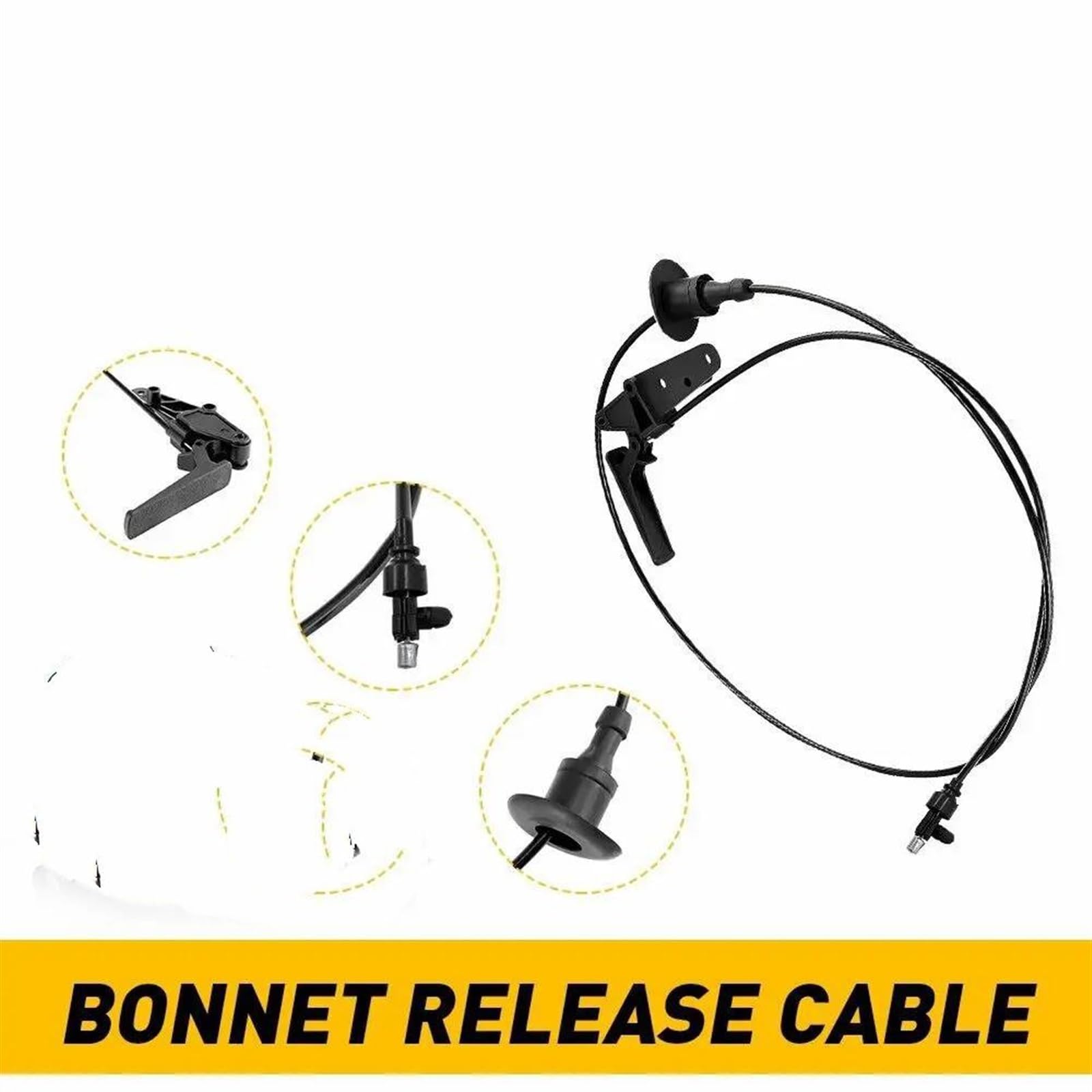 Manija Bloqueo capó Compatible con Citroen para Berlingo Mk2 2008-2019 Cable Liberación del Capó del Automóvil Componentes De Motores Cable del Acelerador Piezas De Repuesto 7937Q8