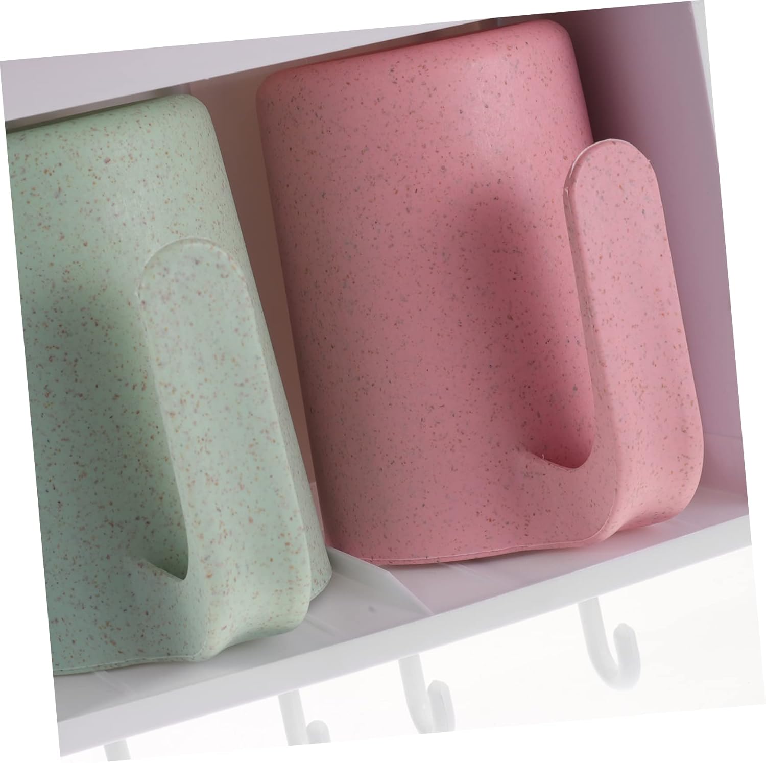 Multifunctional Bathroom Toothbrush Holder Wall-Mounted Organizer Rack for Toothbrushes and Toothpaste Material for Shower Use Space-Saving Bathroom Storage