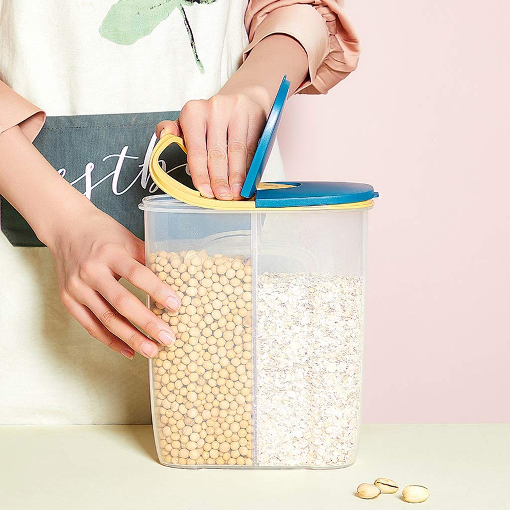 Gewürzdosen, Vorratsdosen for die Küche, Frischhaltedose aus Kunststoff, transparent, mit verbesserten Deckeln, luftdicht, for die Küche, Kanister for gemischte Körner, versiegelte Dose, nützlicher Be