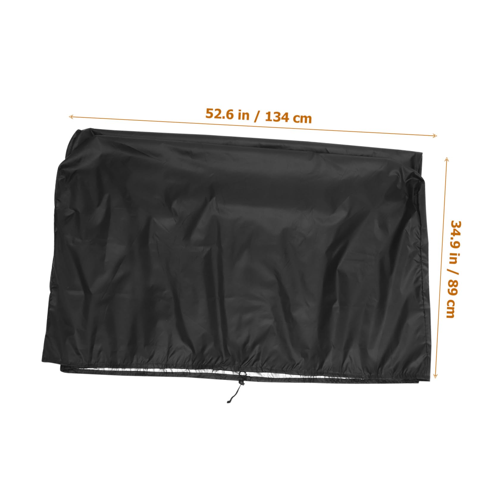 Tissu Oxford Housse de Chaise de Jardin Noir Imperméable