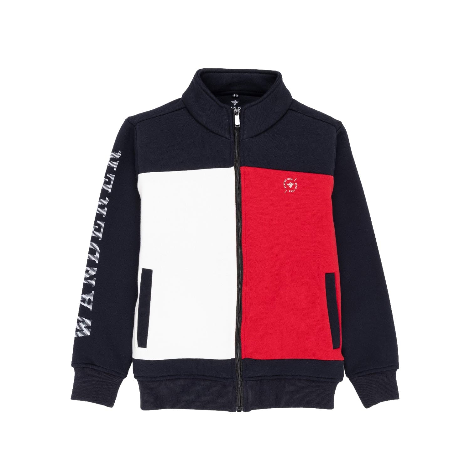 status quo Boys Mix & Match Typography Sleeve Print Fleece Full Sleeve Sweatshirt-picture-15