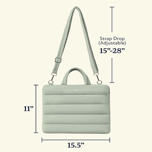 Miniatura 7 de Vandel Funda de transporte para laptop de 15 a 16 pulgadas con correa, bolsa de hombro con asa, bolsa de computadora portátil de 16 pulgadas para