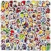 200PCS Cool Character Stickers for Water Bottles Skateboard Luggage Laptop Bumper Waterproof Vinyl Stickers Bulk for Boys Teens Adults