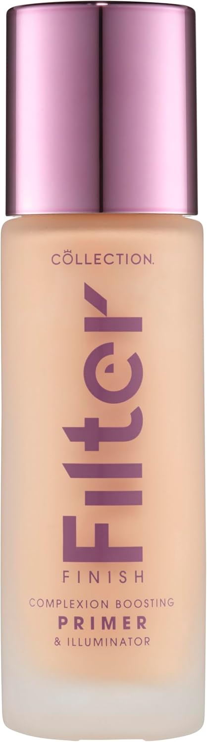 Collection Cosmetics Wonderful Glow Filter Finish, Illuminator, Primer and All Over Glow for Glowing Skin, Fair