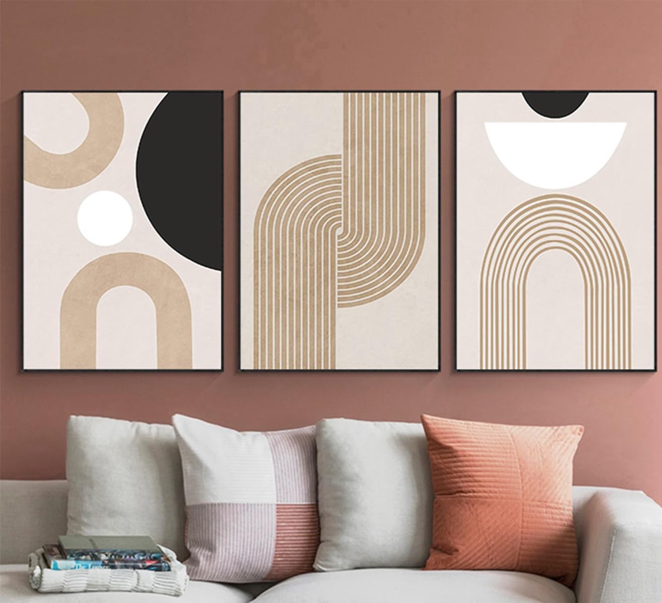 DLKAJFK Abstract Art Geometric Wall Decoration, Modern Minimalist Canvas Poster Wall Art - No Frame (Poster 02, 3 Pieces, 20 x 30 cm) - Image 3