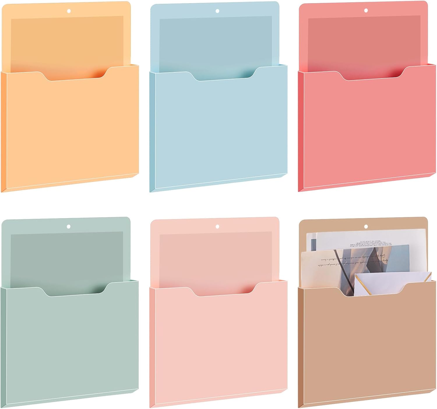 Fuutreo 6 Pcs Magnetic Wall File Organizer Magnetic Wall File Holder Refrigerator Magazine Holder for Mail Letters Paper Teacher Office Supplies(Light Vintage) Fuutreo 6 Pcs Magnetic Wall File Organizer Magnetic Wall File Holder Refrigerator Magazine Holder for Mail Letters Paper Teacher Office Supplies(Light Vintage)