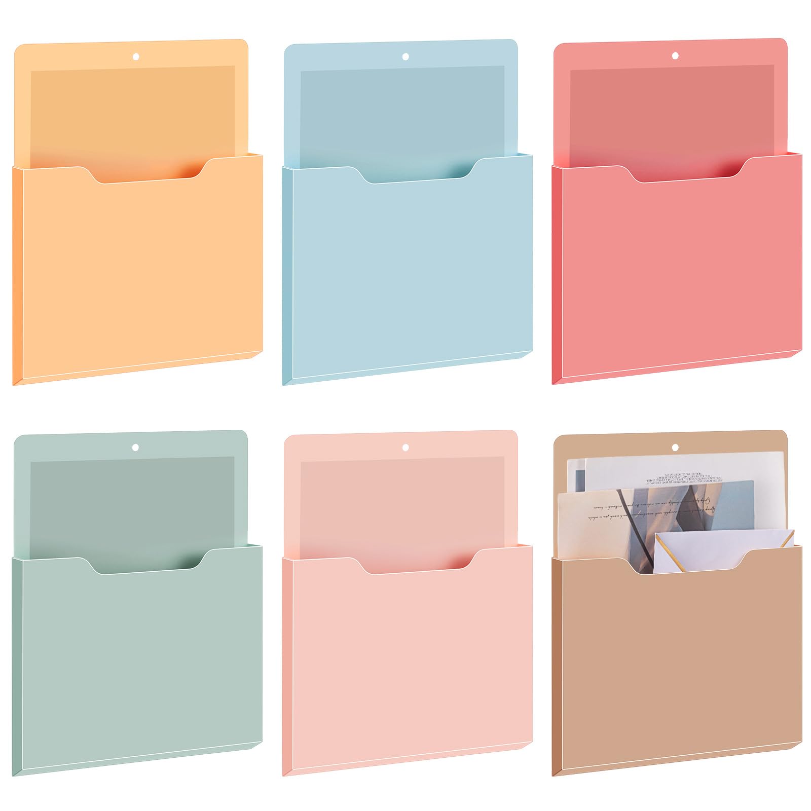 Aazon.co : Ctosree 6 Pcs Agnetic File Holder 3 Size Agnetic Pen Holder Refrigerator Agnet