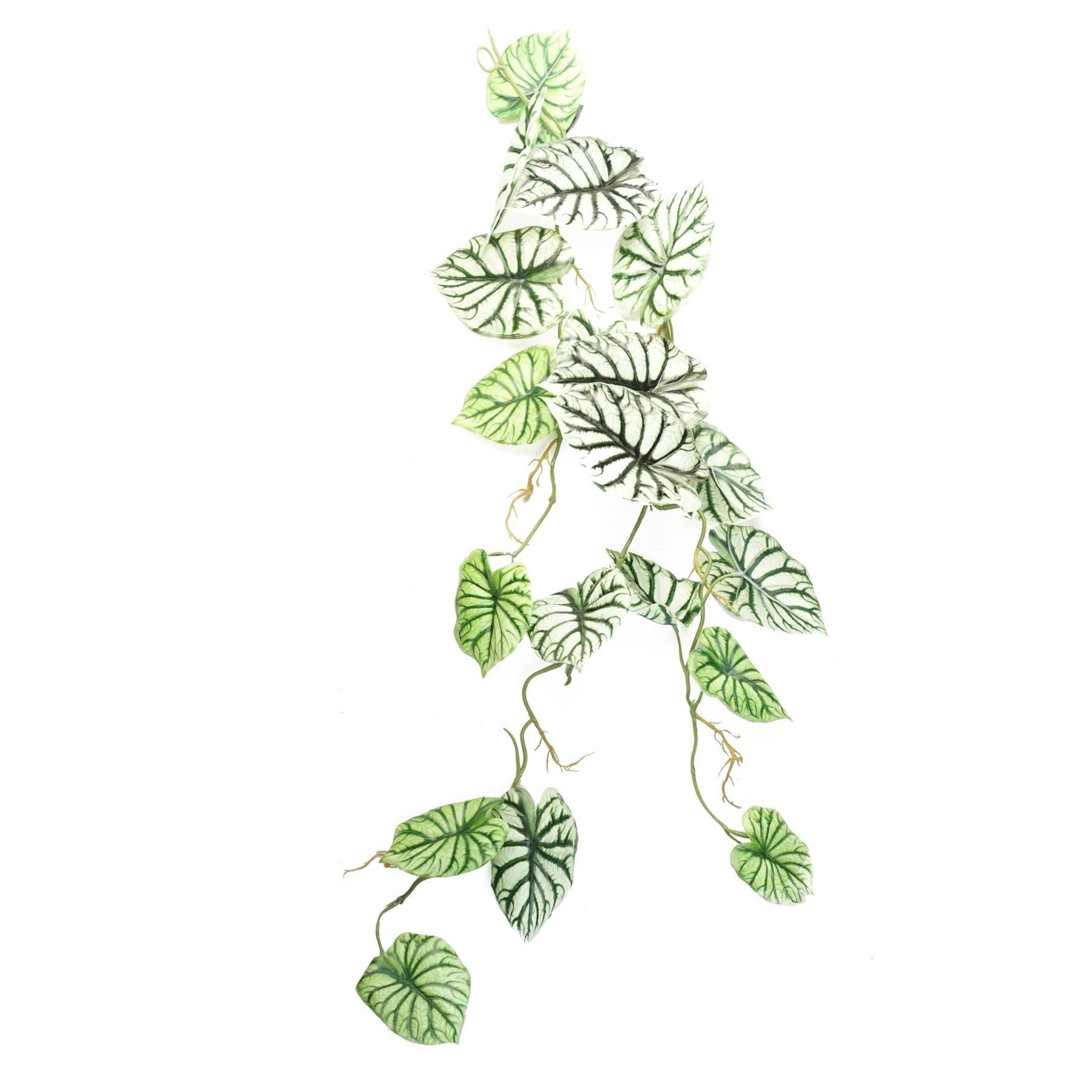 Leaf Alocasia Dragon Scale Hanging Artificial Plant 4ft Light Green
