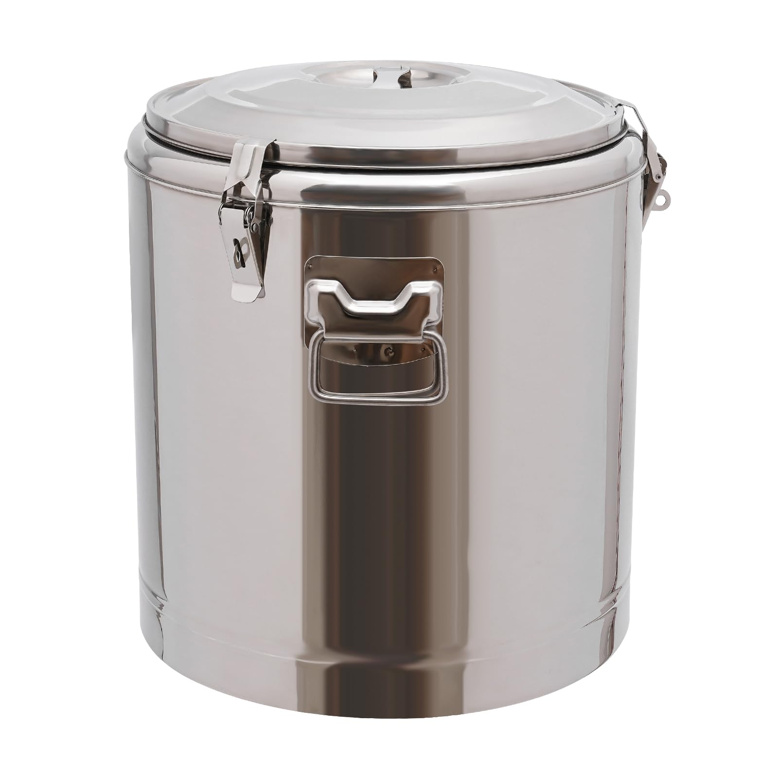 Recipiente térmico para alimentos, 40 L, acero inoxidable, calentador de alimentos, recipiente térmico con tapa, tiempo máximo de aislamiento de 8 horas, 36,5 x 45,5 cm