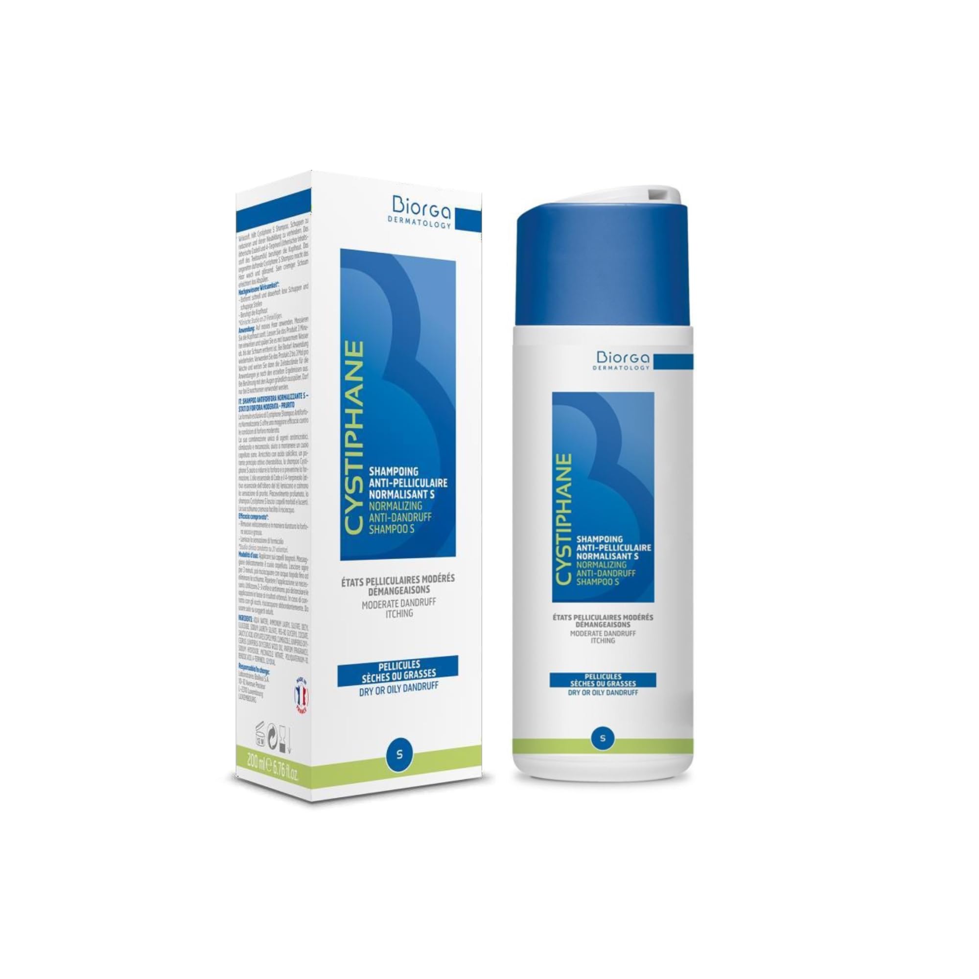 Cystiphane S Anti-Dandruff Shampoo, 200ml