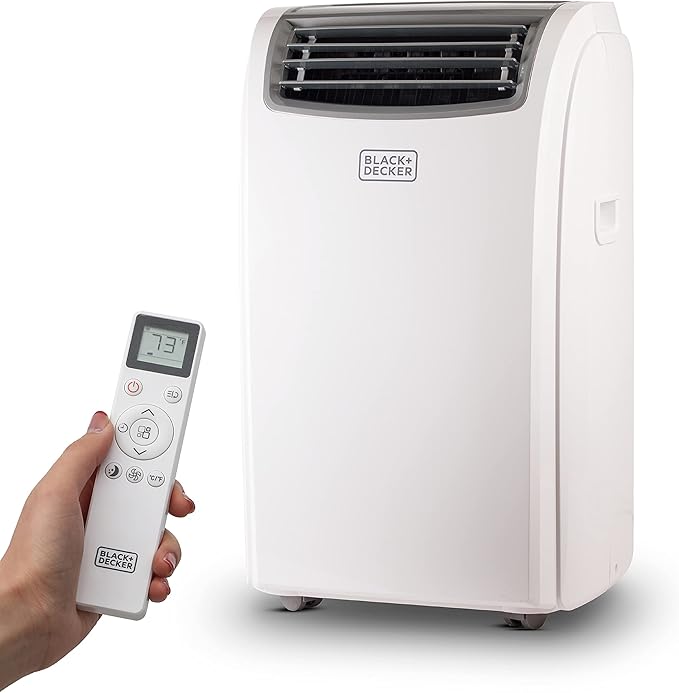 BLACK+DECKER BPT08HWTB Portable Air Conditioner with Heat