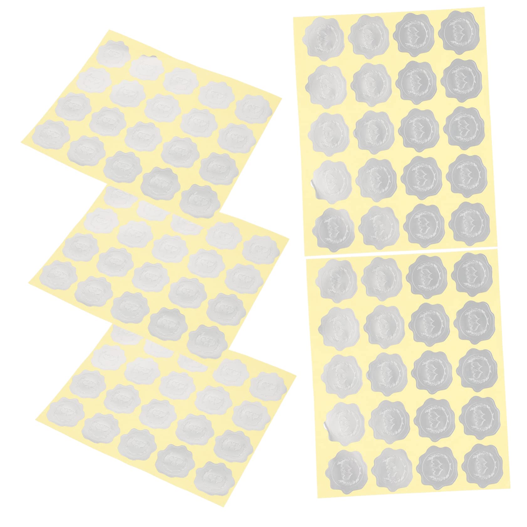 Lurrose 20fogli Adesivi Decorativi Per Etichette Adesive Per e Matrimoni Per Buste e Stickers Totali