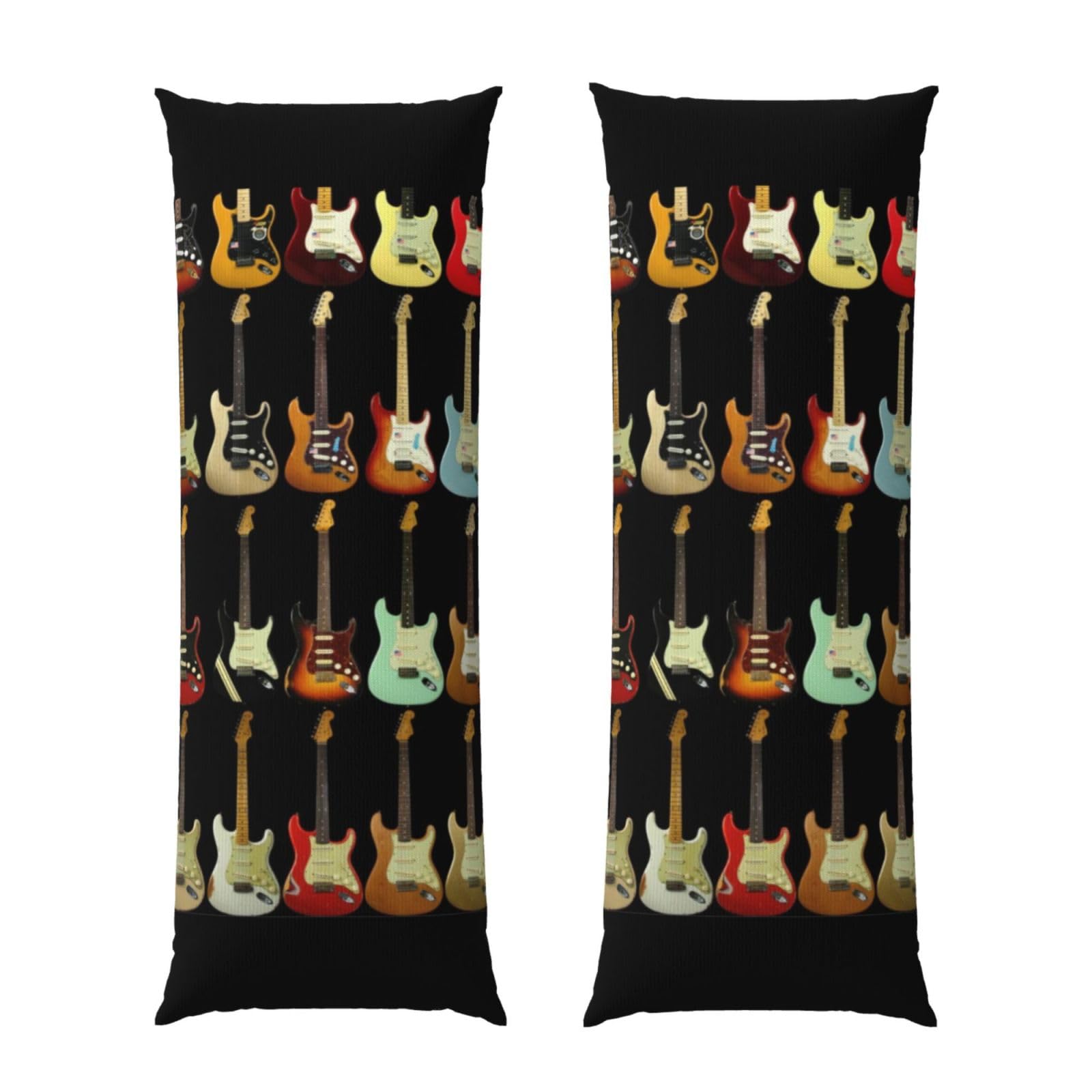 Taie d'oreiller guitare 50x152 cm pour traversin de canapé