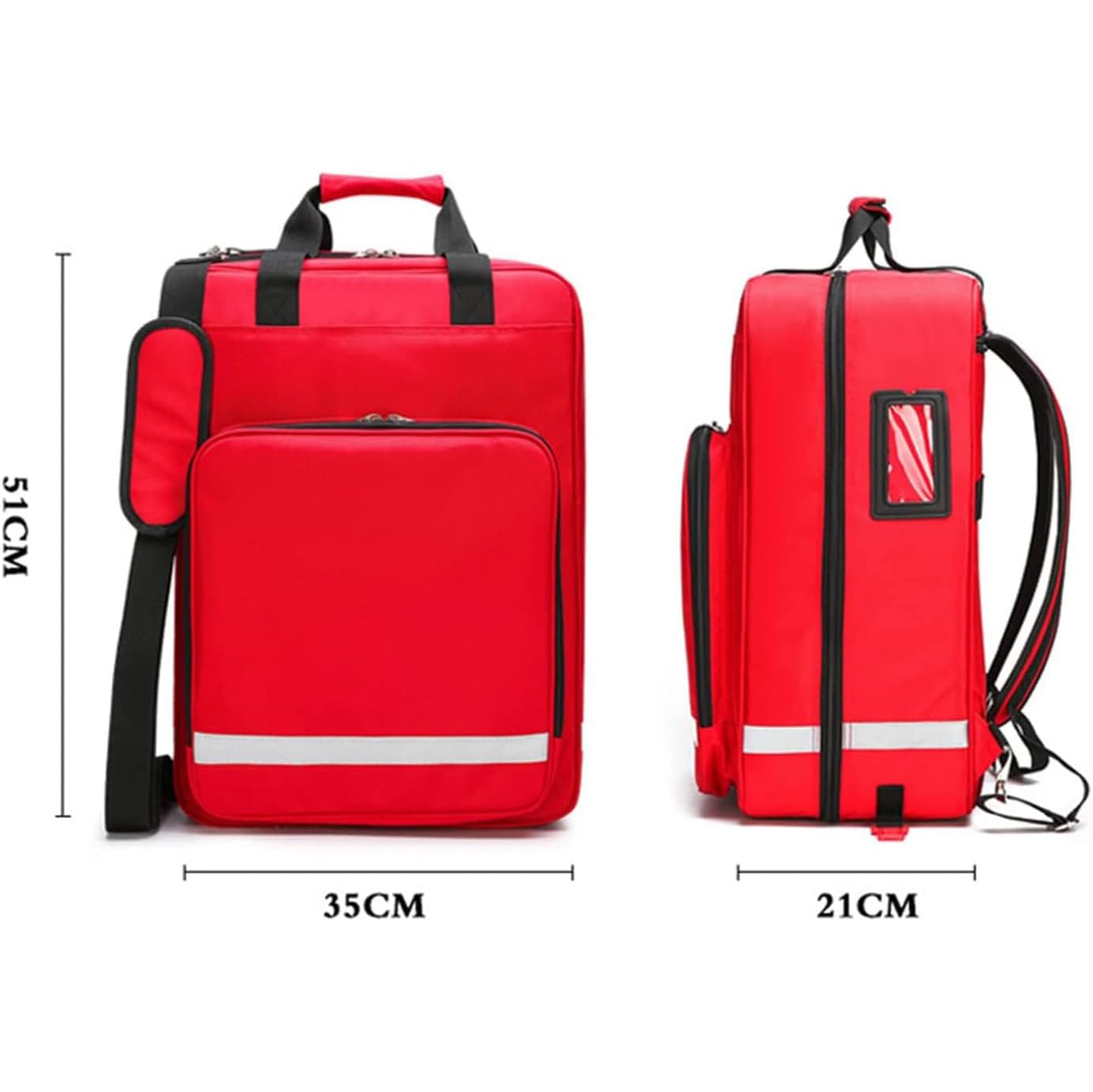 Bolsa para Botiquín De Primeros Auxilios, Bolsa Rodante para Suministros Médicos con Carrito Desmontable, Bolsa Rodante para Enfermera, Kit De Rescate De Emergencia