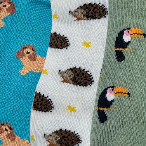 Image of Mint & Oak Low Cut Ankle Women Socks, Christmas Gift Quirky Socks For Friends, Cute Funky Socks, Christmas Secret Santa Gifts For Women