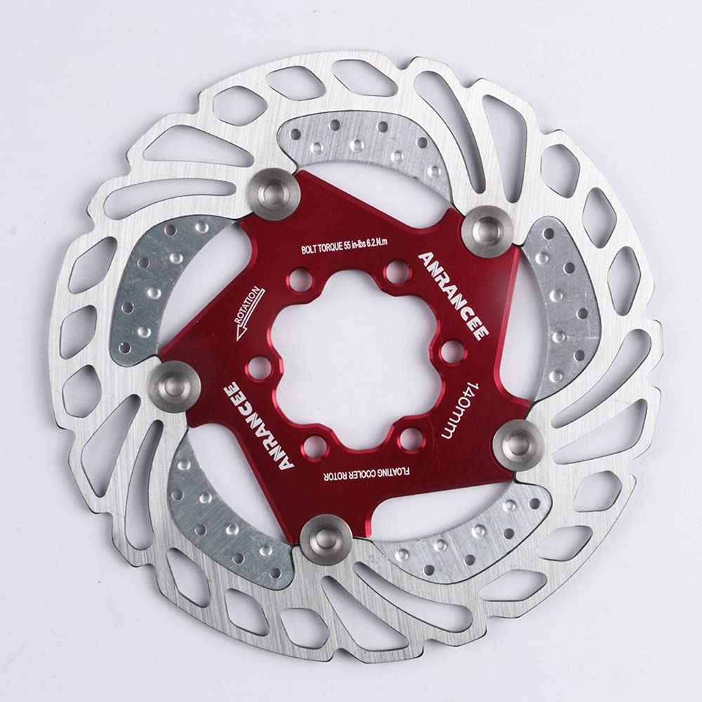 Dischi Freno Mtb Montagna Mtb Bike Disc freno mobili da 140mm 160mm 180mm 203 mm 6 bulloni rotore in bicicletta in(203mm black metal)