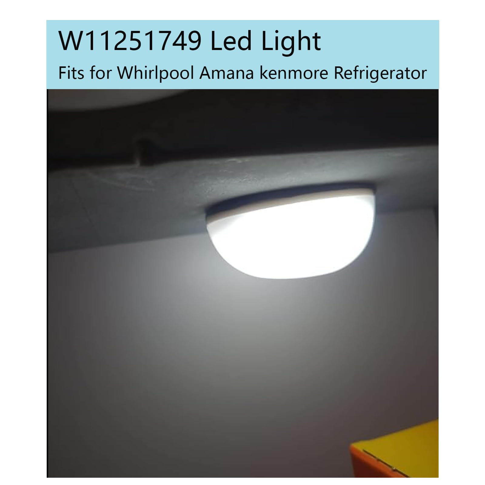 Snapklik.com : W11251749 W11449273 Fits For Whirlpool Amana Kenmore Refrigerator  Light Bulb Replacement, image size:1600x1600