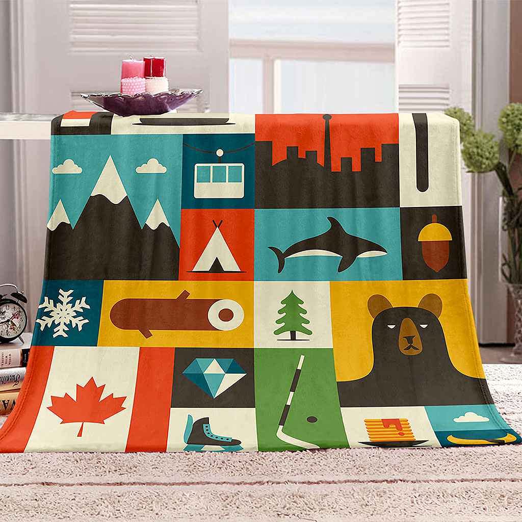 Couverture sofa 3D ours pour des soirées cocooning