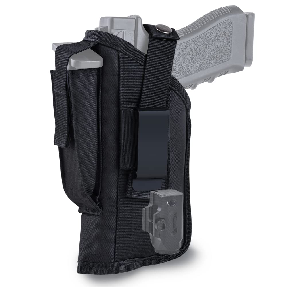 MCCC OWB Holster for Pistols with Flashlight or Laser, Concealed Carry for Right or Left Hand Universal Accessories