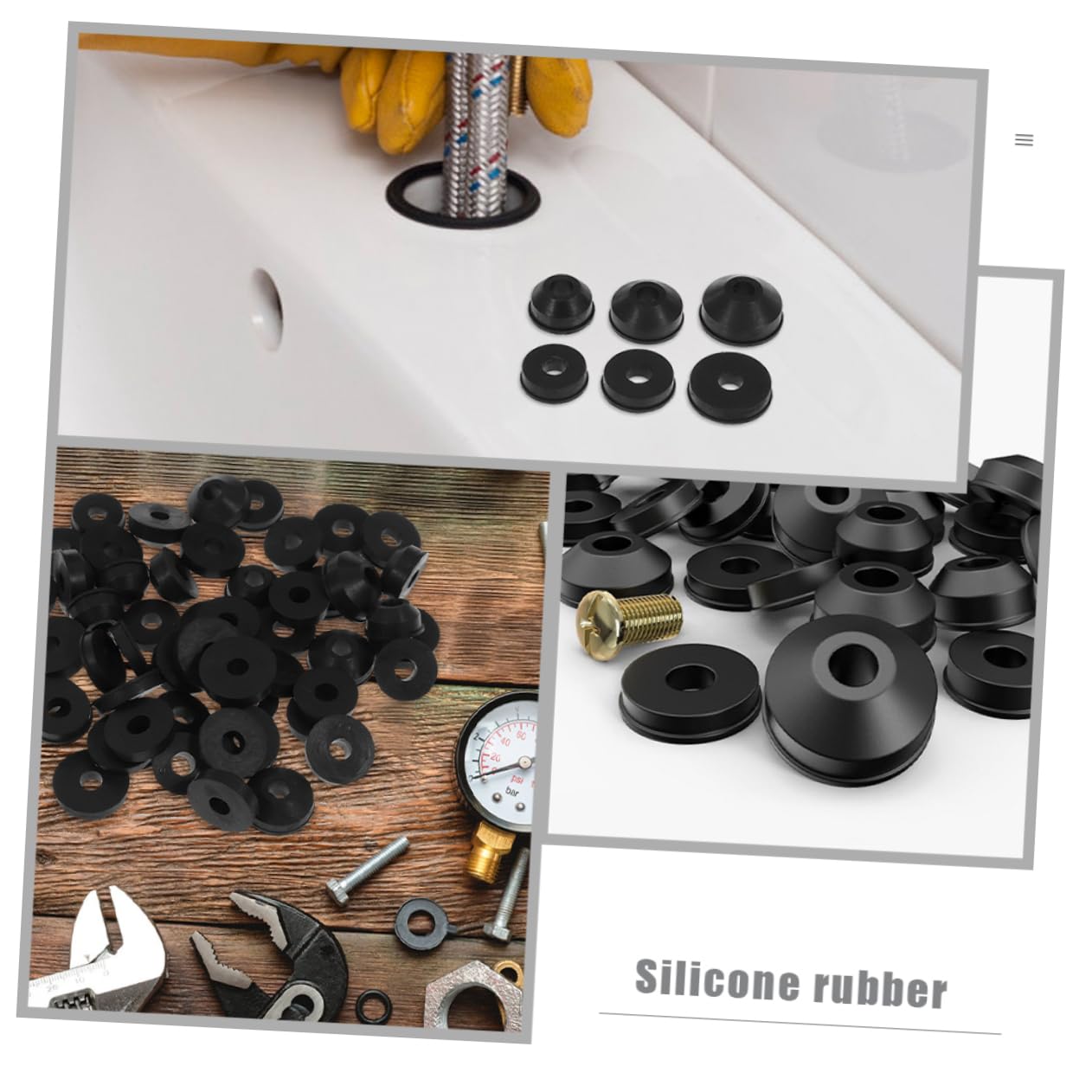 HOMSFOU 5sets Rondelle Per Rubinetti Kit Di Riparazione Per Rubinetti Esterni Con Assortimento Di Guarnizioni Per Sostituzione e Manutenzione
