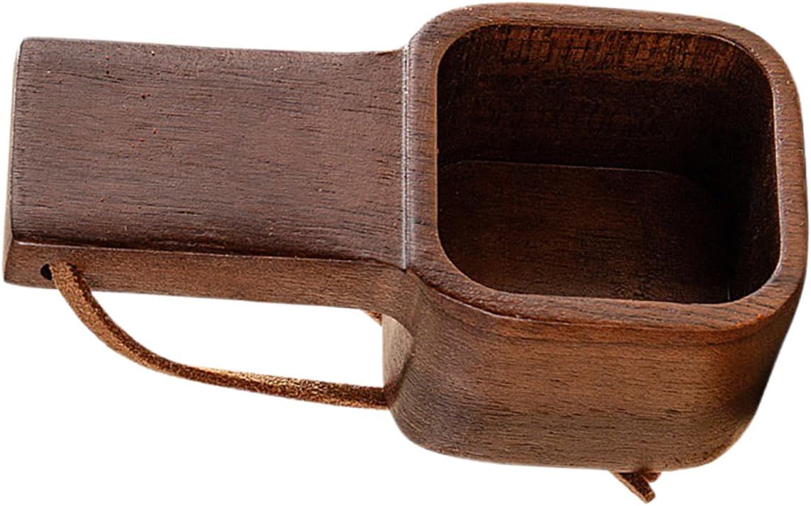 TOYANDONA Wood Coffee Measuring Scoop Walnut Wooden Coffee Spoon and Ground Powder Measurement Versatile Kitchen Tablespoon for Tea Baking Cooking