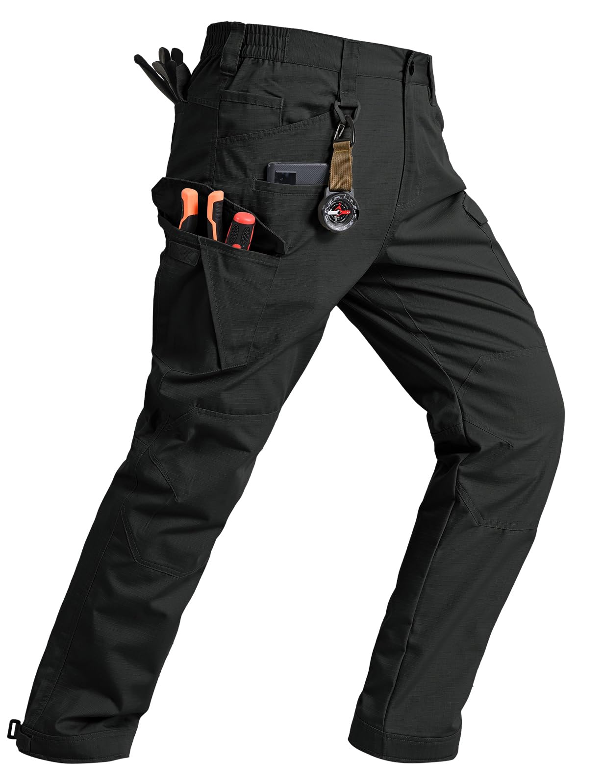 donhobo Cargohose Herren Outdoor Leichte Wanderhose Arbeitshosen Männer Ripstop Taktische Hose Schnell Trockend Sommer Trekking Funktionshose mit 10 Taschen