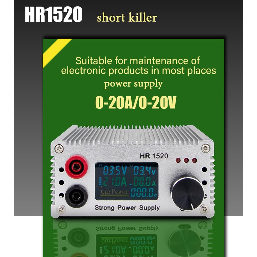 Tester HR1520 Short-Final, Strumento di Test per Riparazione Laptop e Cellulare, 15V 20A, Tester a Corto Circuito per Laboratori