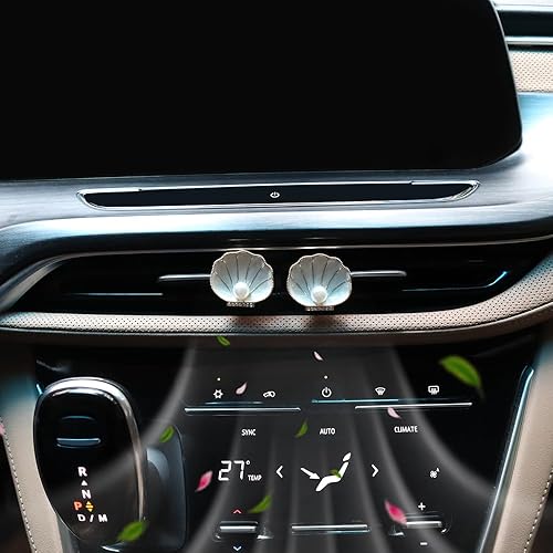 Miniatura 6 de Lindos clips de ventilación para ambientador de automóvil, 2 clips de ventilación de aleación brillante, accesorios para automóvil, difusor