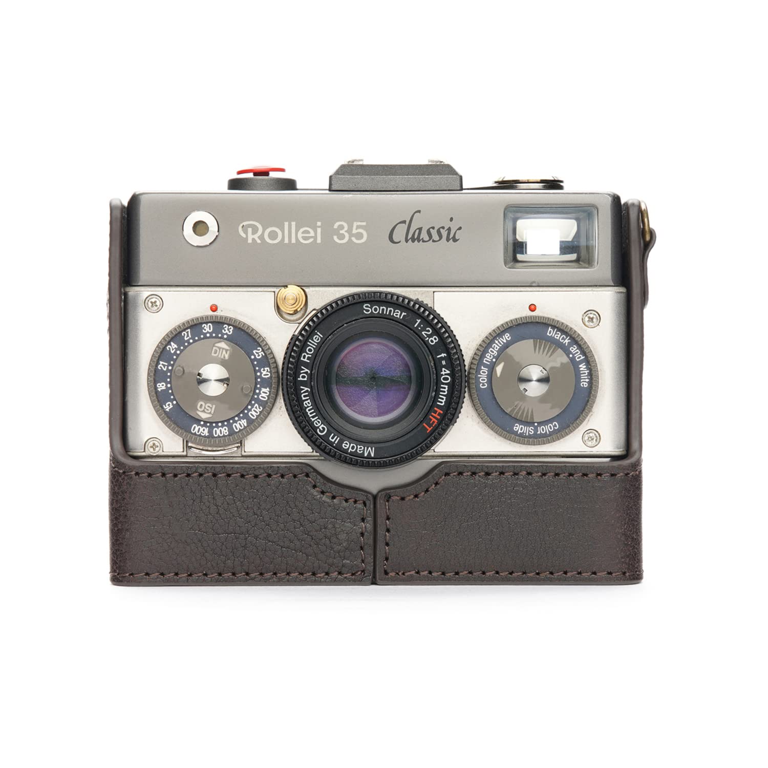 TP Handmade Genuine Real Leather Half Camera Case Bag Cover for Rollei 35 Classic / 35 Royal / 35 75
