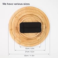 Vista 5 de Bandeja para postres de vidrio con base, mini bandeja decorativa para pastel con cubierta de cúpula de vidrio, bandeja de exhibición de pastel