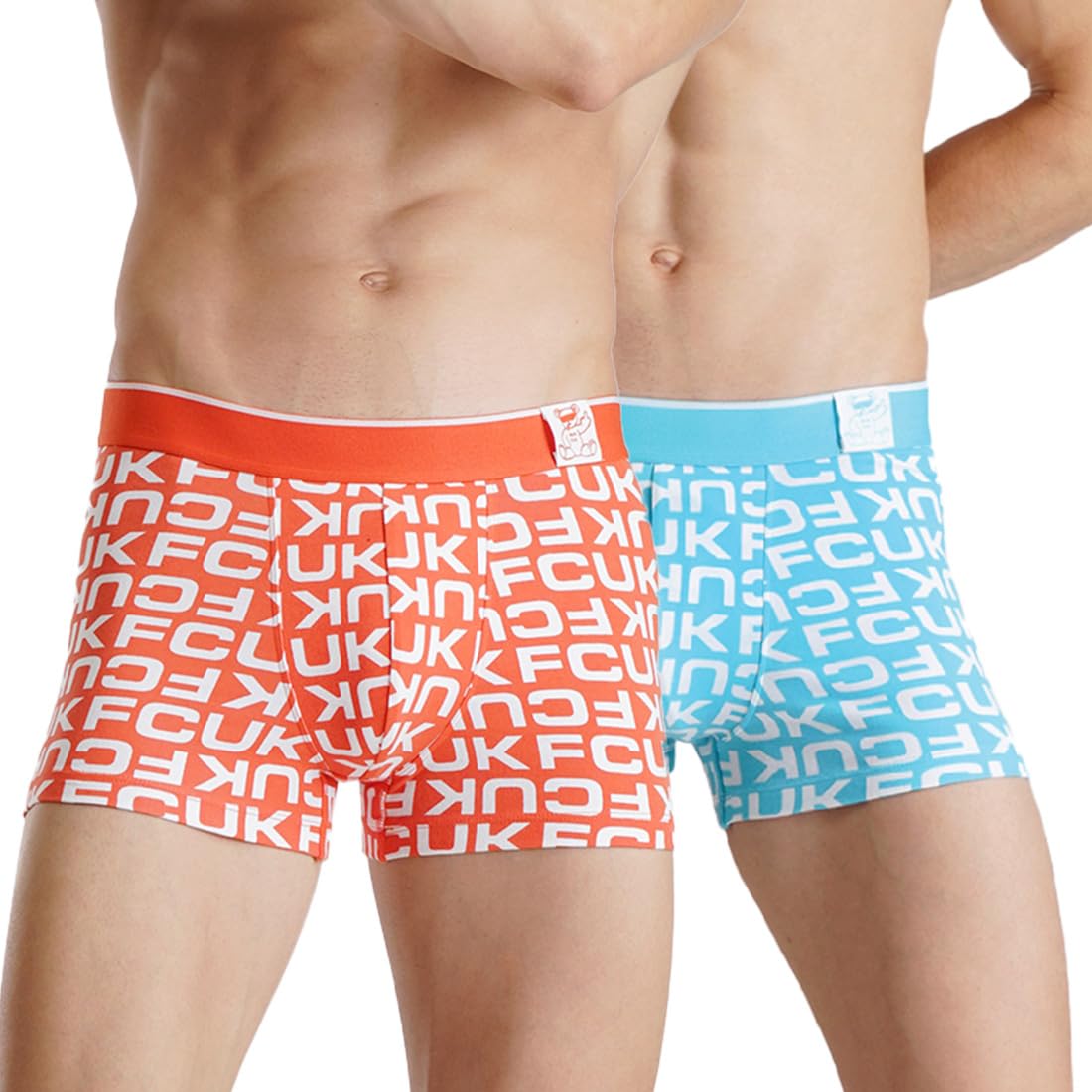 Cotton Elastane Flex Newbold, Men's Printed Trunks Pack of 2 Regular Fit Typography-image-36