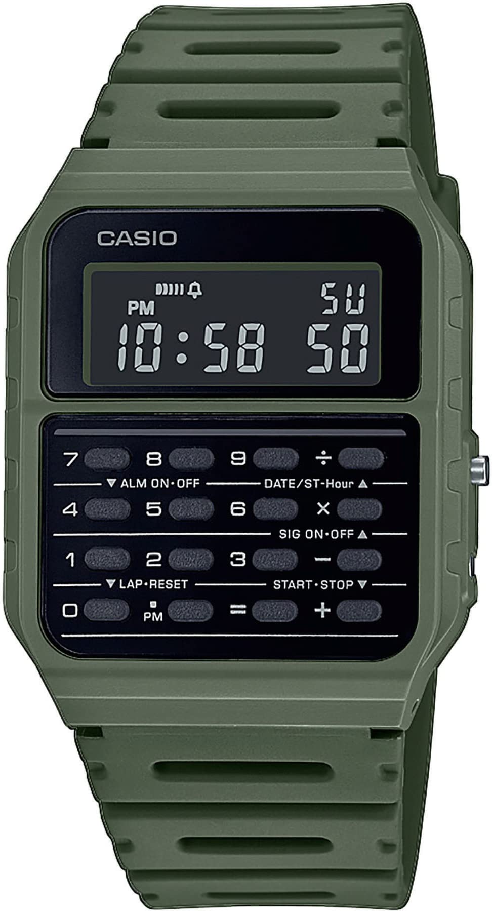 Casio Collection Retro Orologio digitale da uomo con cinturino in plastica CA-53WF
