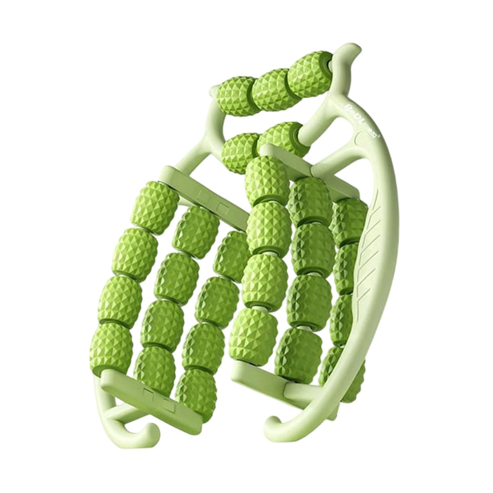 MYADDICTION 29 Wheel Fascia Muscle Relax Roller Circular Leg Clamp for Legs Shoulder Arm Green-image-20