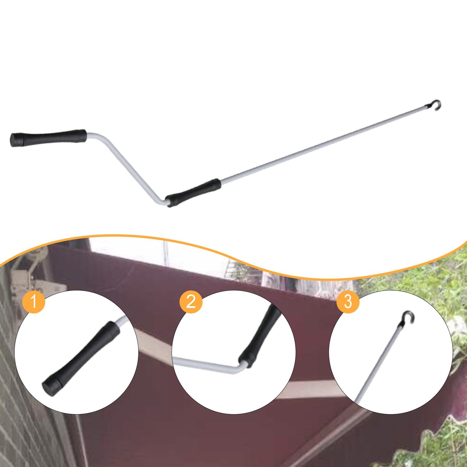 Qianly ​Markisenkurbel 100 cm – Metall-Kurbelgriff für Markisen, Vordächer & Garagentore – Ergonomisch & Wetterfest–Ideal für Wohnmobil, Balkon & Garten