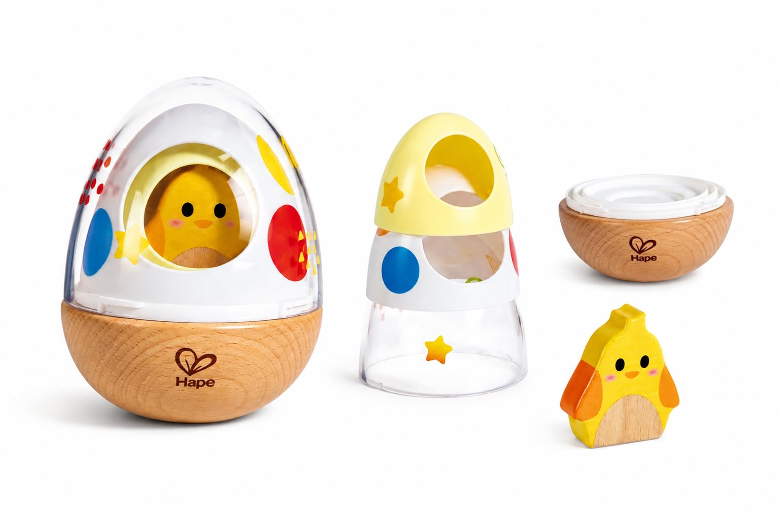 Hape Stehauf-Stapel-Ei, Steckspiel (ab 12 Monaten)