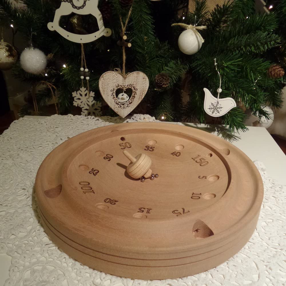 Nostre Montagne Prodotti Tipici Valle d'Aosta Roulette Valdostana ronde diam. 30 cm en bois d'acajou