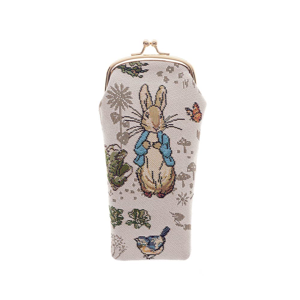 Signare Tapestry Glasses Case for Women Eyeglass Case with Fashion Pattern Design (Peter Standing)