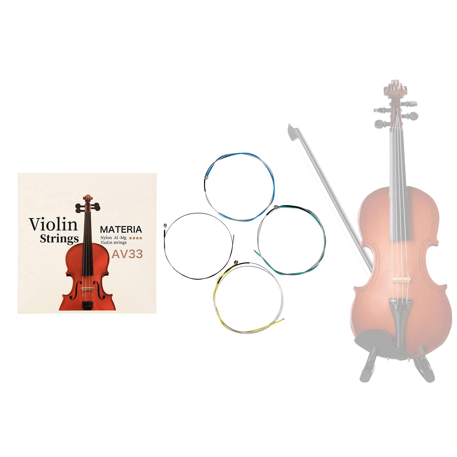 AV33 Corde Violino Set Completo EADG String Nylon Violino Violino Violino Stringa Per La Parte Dello Strumento Violino