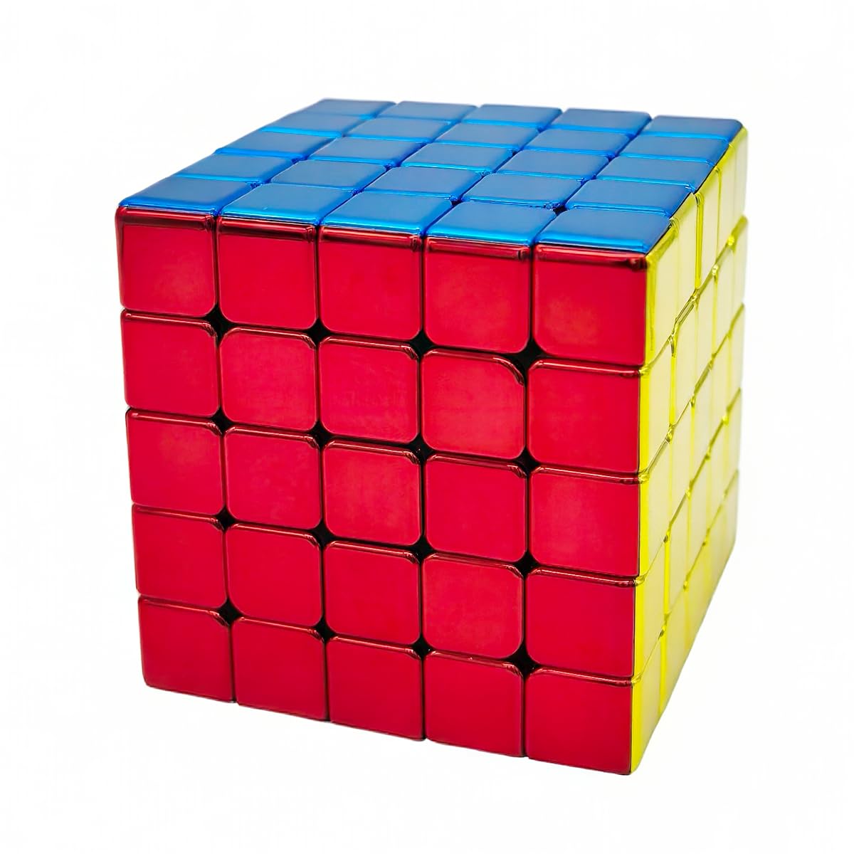 Willking Metallic Mirror Reflective 5x5 Speed Cube Metallic 5x5x5